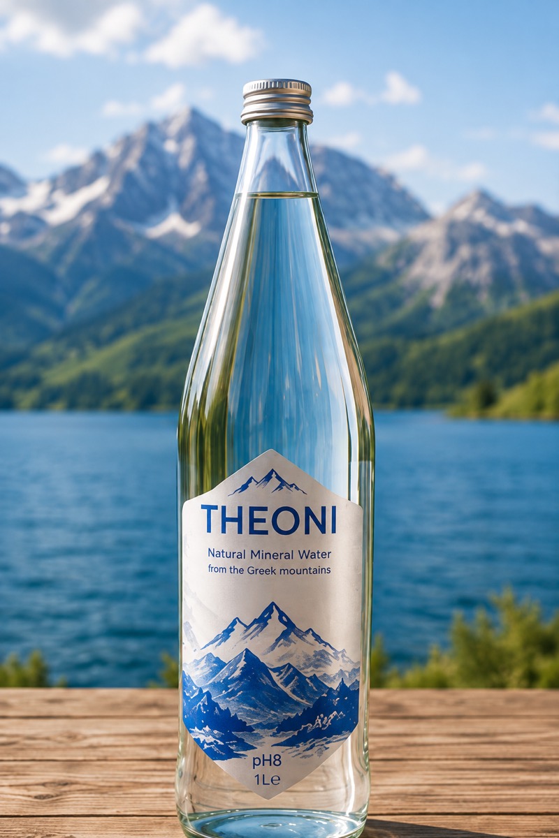 THEONI glazen literfles