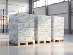 Pallets THEONI in het magazijn
